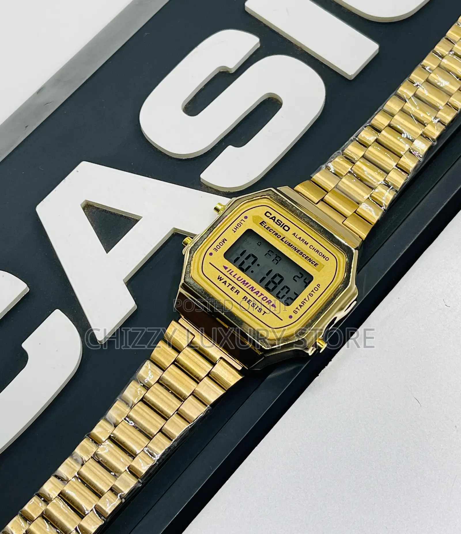 Casio Quality Luxury Digital Chain Strap Wristwatch