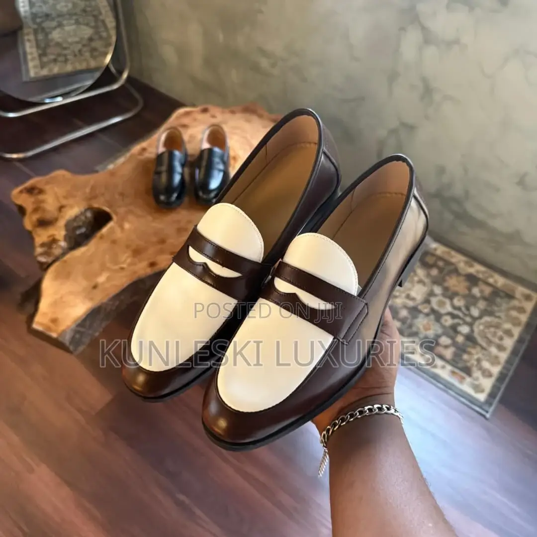 Original the Vintage Calf Leather Loafers Shoe Collections