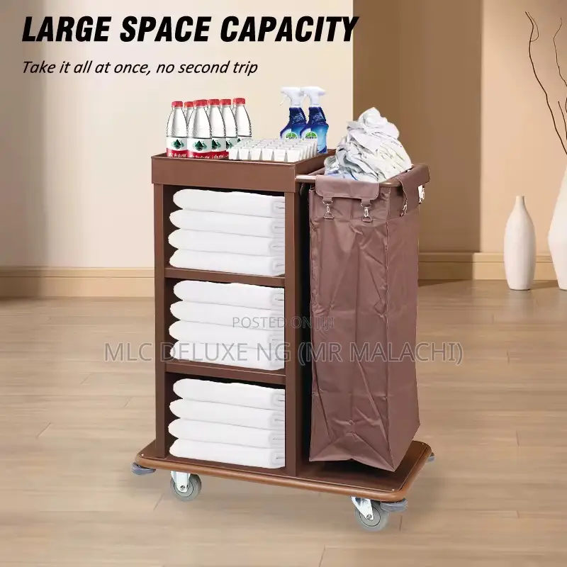 Hotel Towel Cart / Room Service Trolley ( Single Cart ) Housekeeping