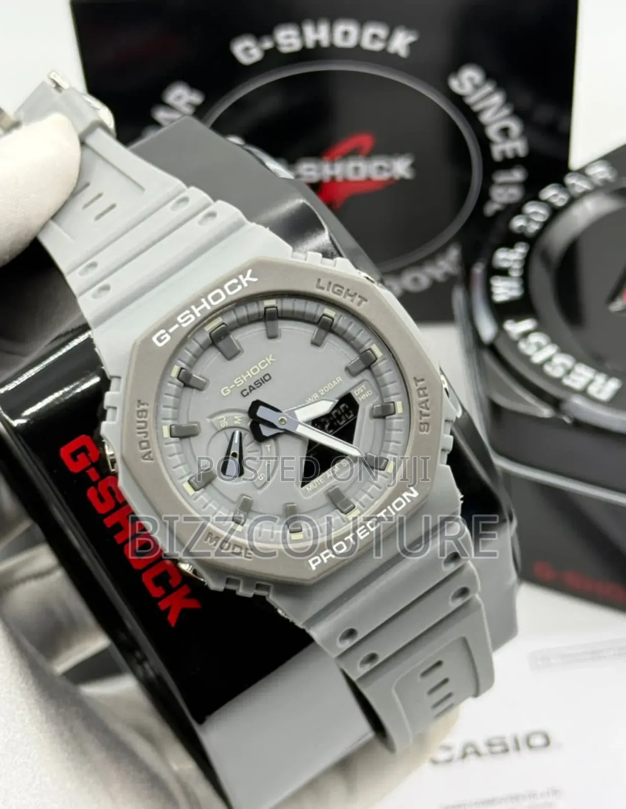 Original G-Shock Gray Rubber Strap Quartz Watch in Store