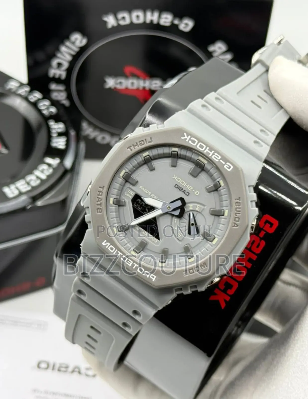 Original G-Shock Gray Rubber Strap Quartz Watch in Store