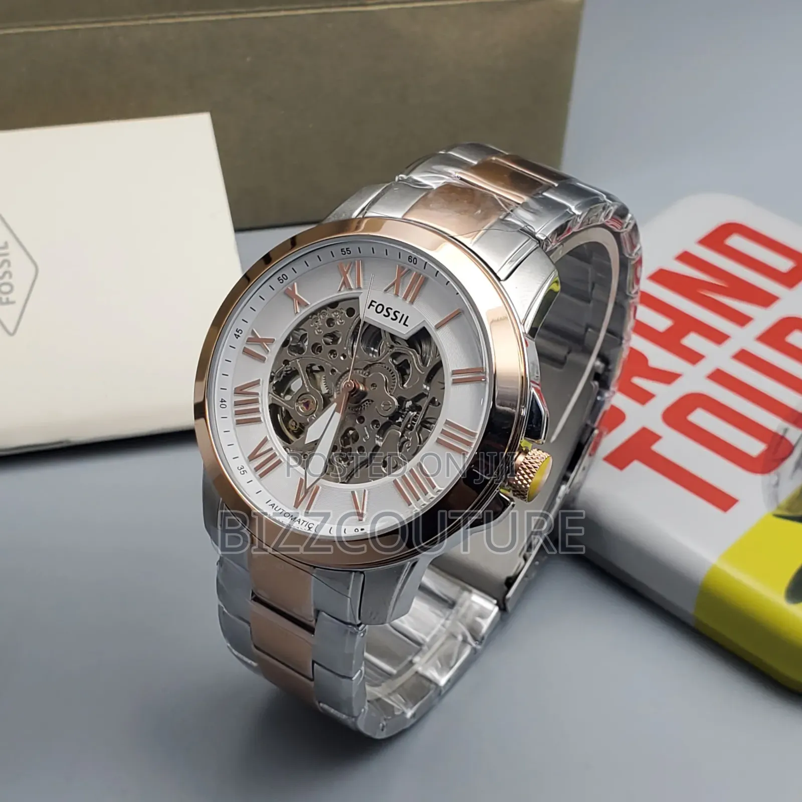 High-Quailty Fossil Two-Tone Stainless Steel Mechanical Watch