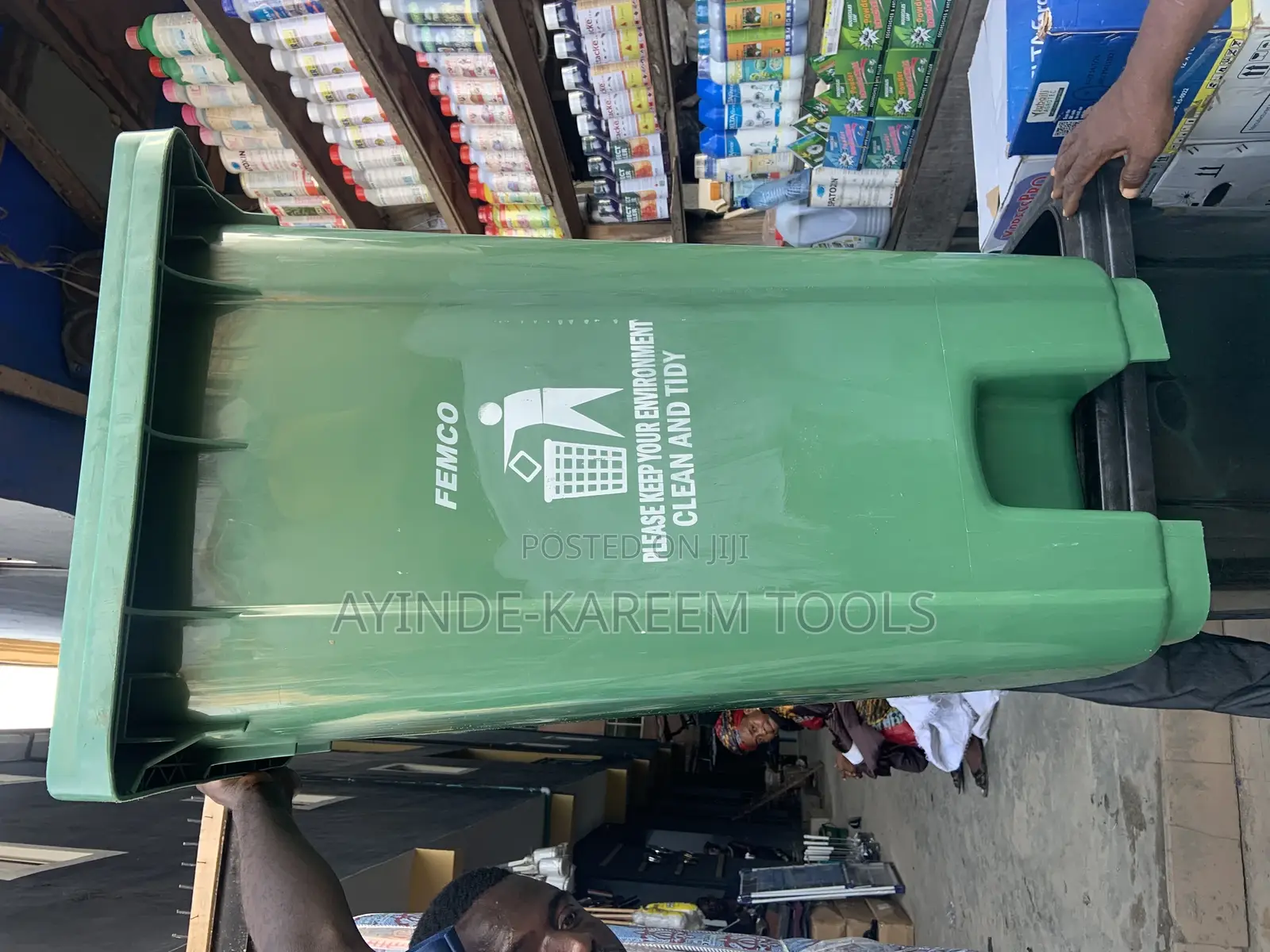 240litres Waste Bin (Green Colour)