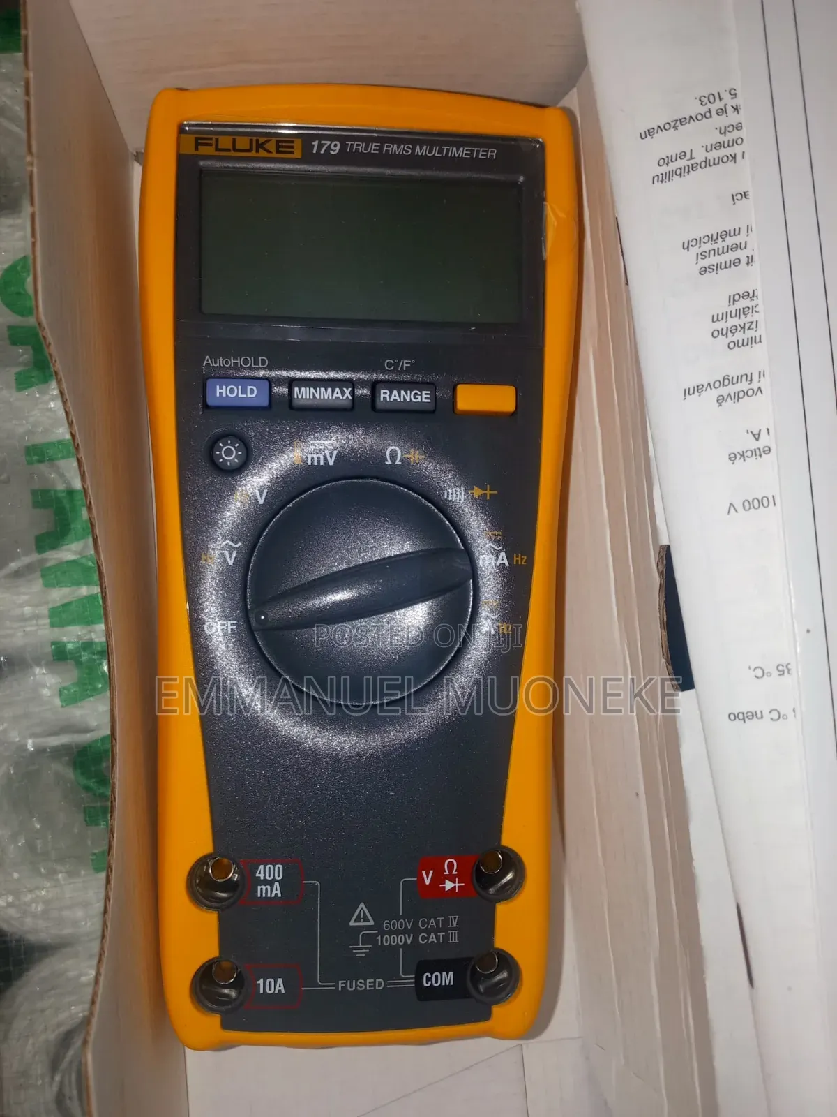Fluke True_rms Multimeter 179 With Backlight And Temperature