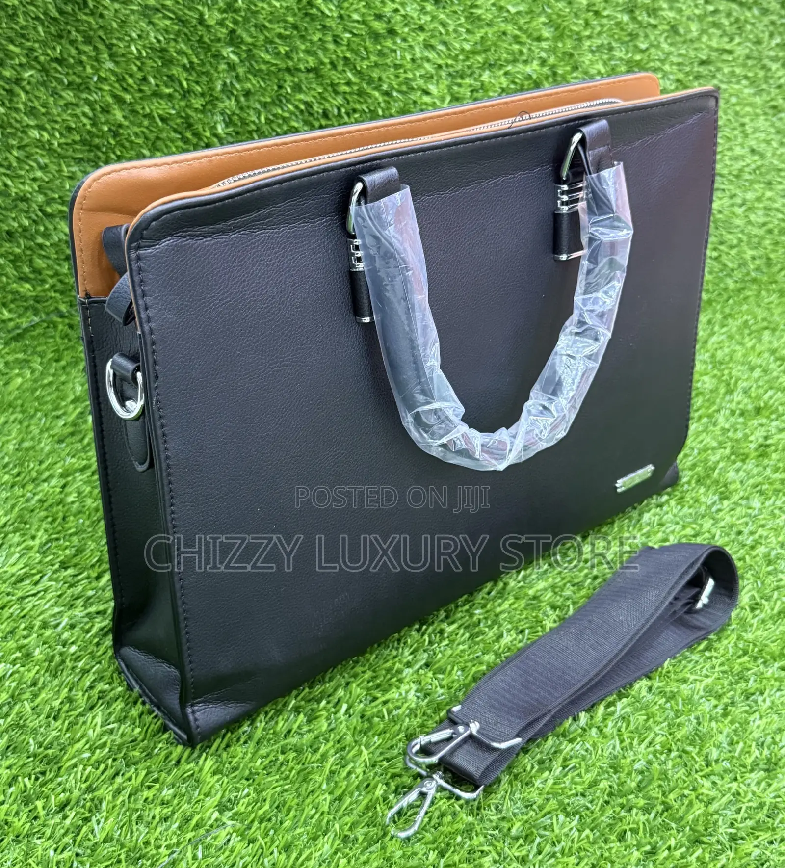 High Quality Luxury Men Genuine Leather Laptop Bag