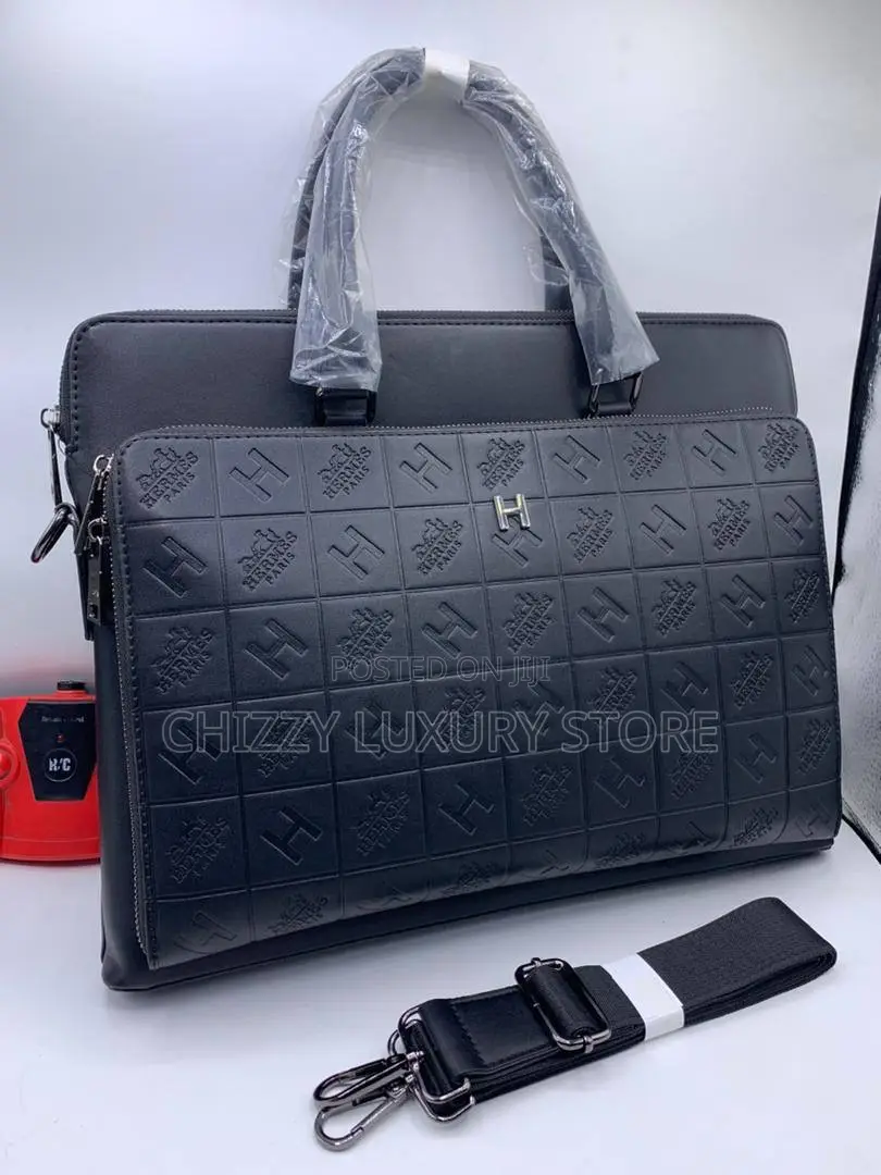 High Quality Luxury Men Genuine Leather Laptop Bag