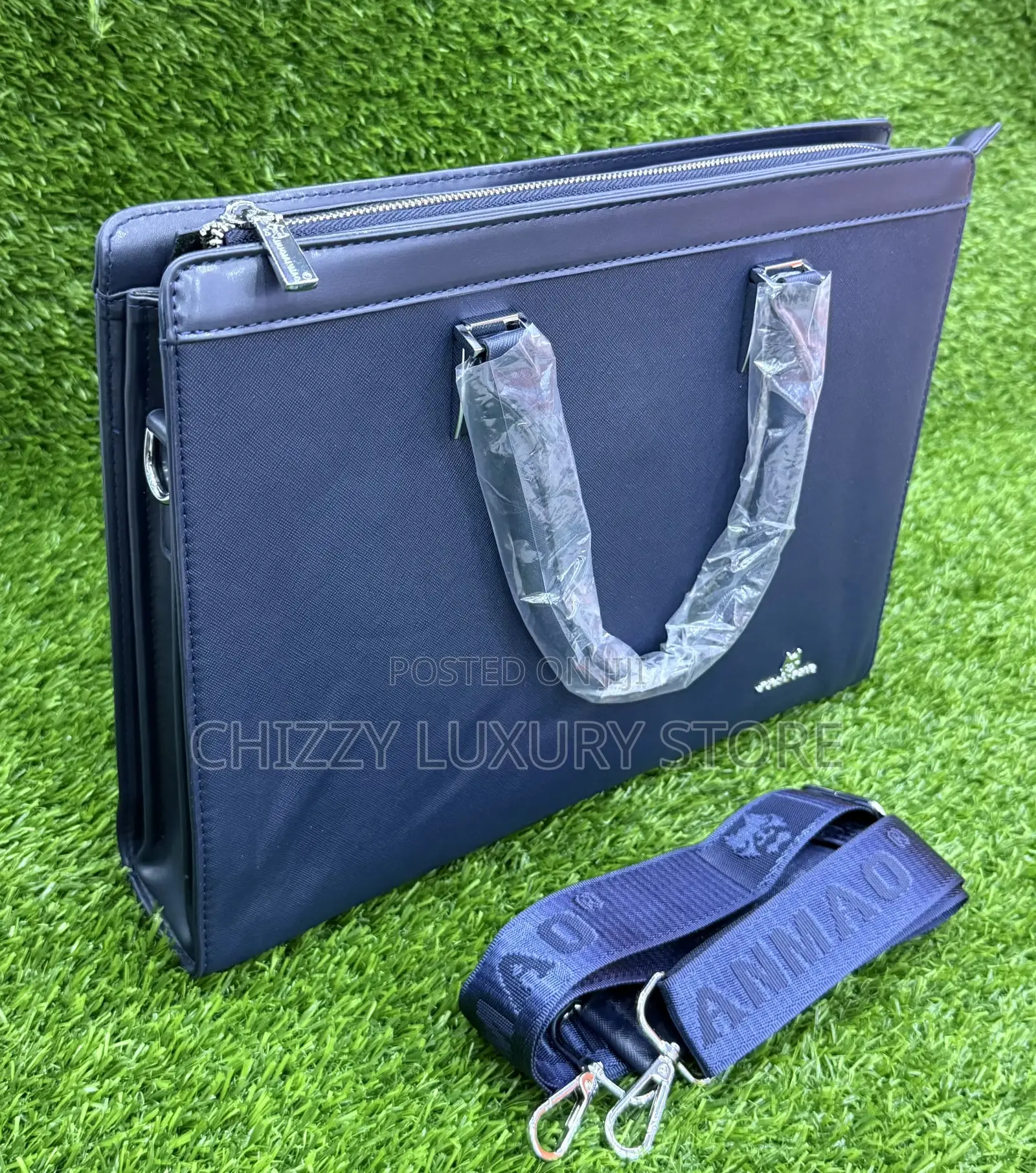 High Quality Luxury Men Genuine Leather Laptop Bag