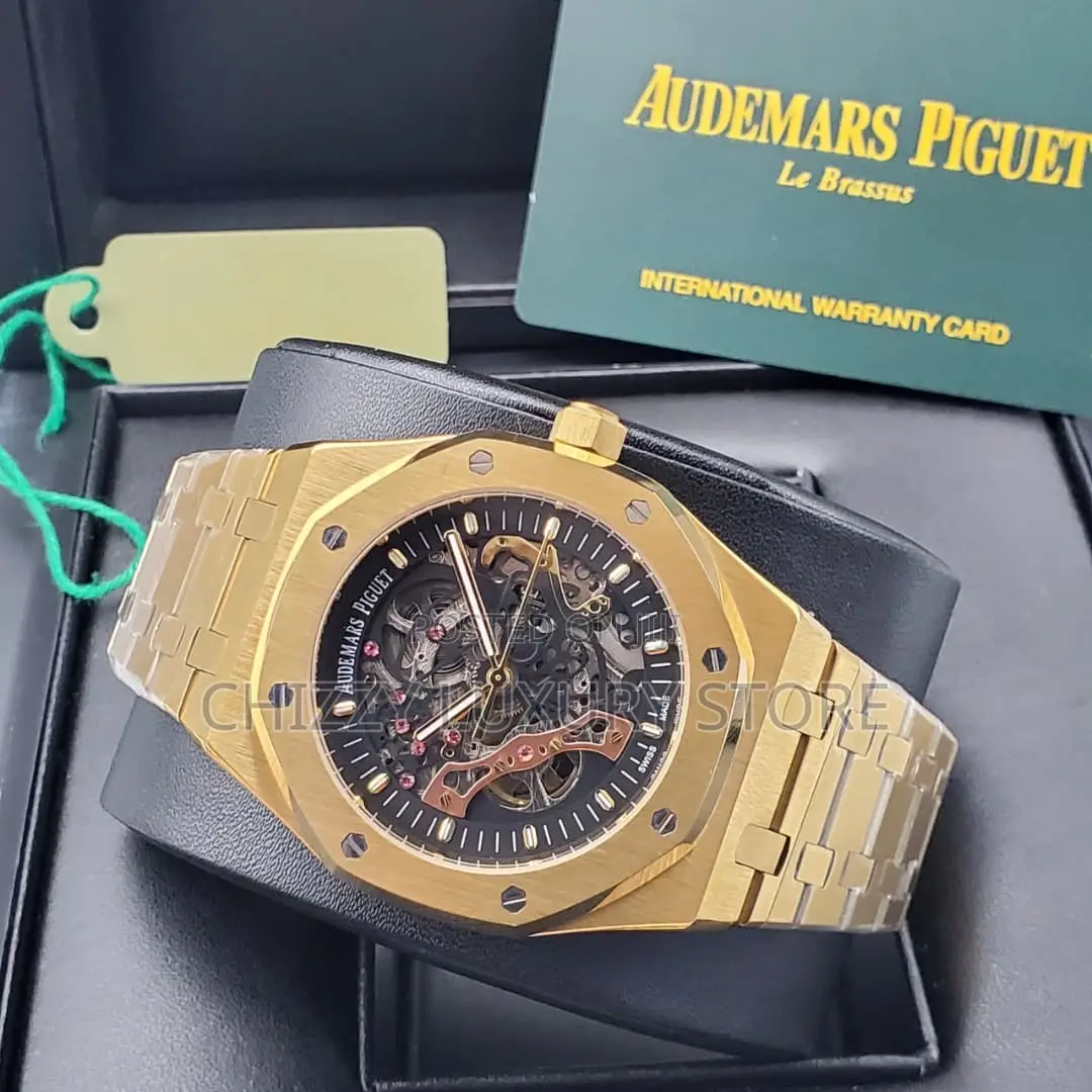 Audemars Piguet Quality Luxury Men Chronograph Chain Strap Wristwatch