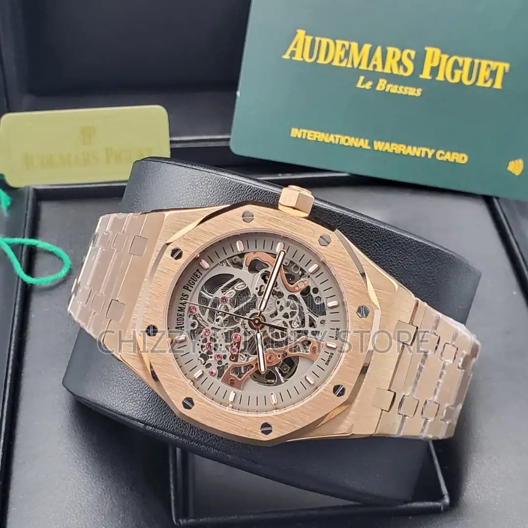 Audemars Piguet Quality Luxury Men Chronograph Chain Strap Wristwatch