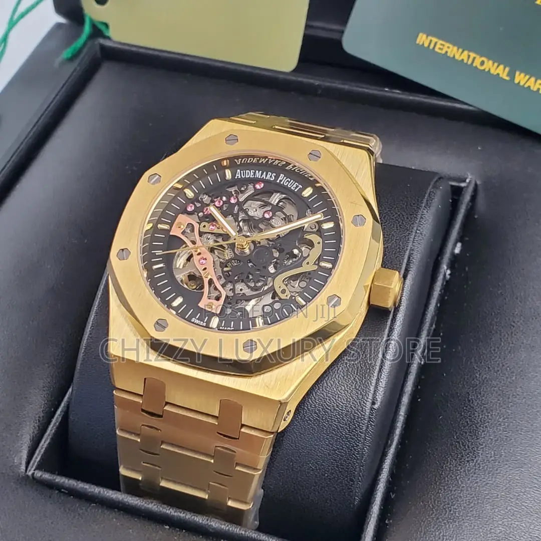 Audemars Piguet Quality Luxury Men Chronograph Chain Strap Wristwatch