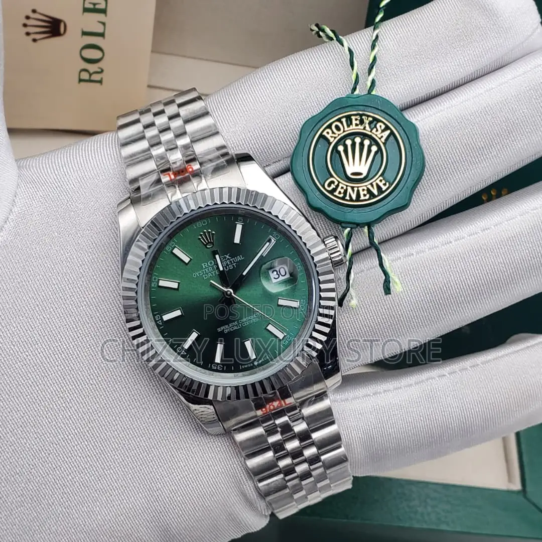 Rolex Quality Luxury Men Chain Strap Wristwatch