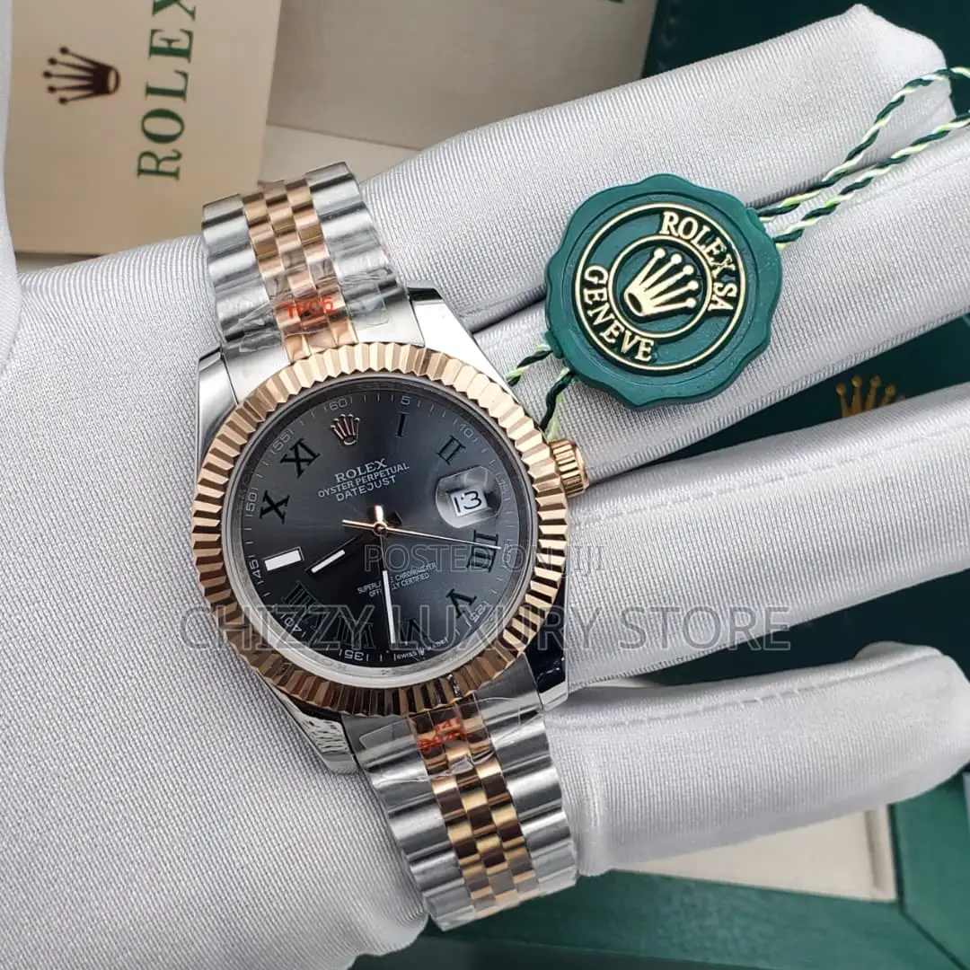 Rolex Quality Luxury Men Chain Strap Wristwatch