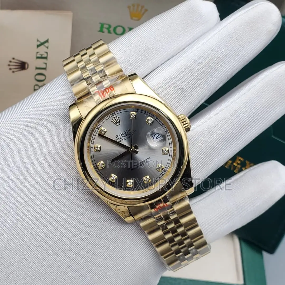 Rolex Quality Luxury Men Chain Strap Wristwatch