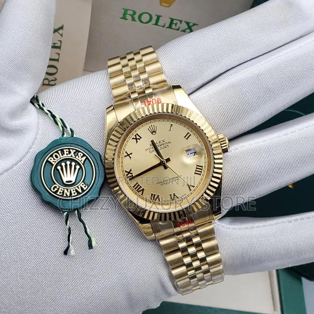 Rolex Quality Luxury Men Chain Strap Wristwatch