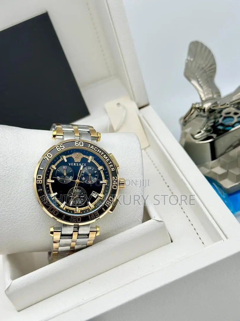 Versace Quality Luxury Men Chain Strap Wristwatch
