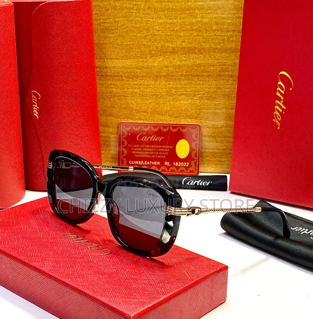 Cartier Quality Luxury Ladies Sunglasses