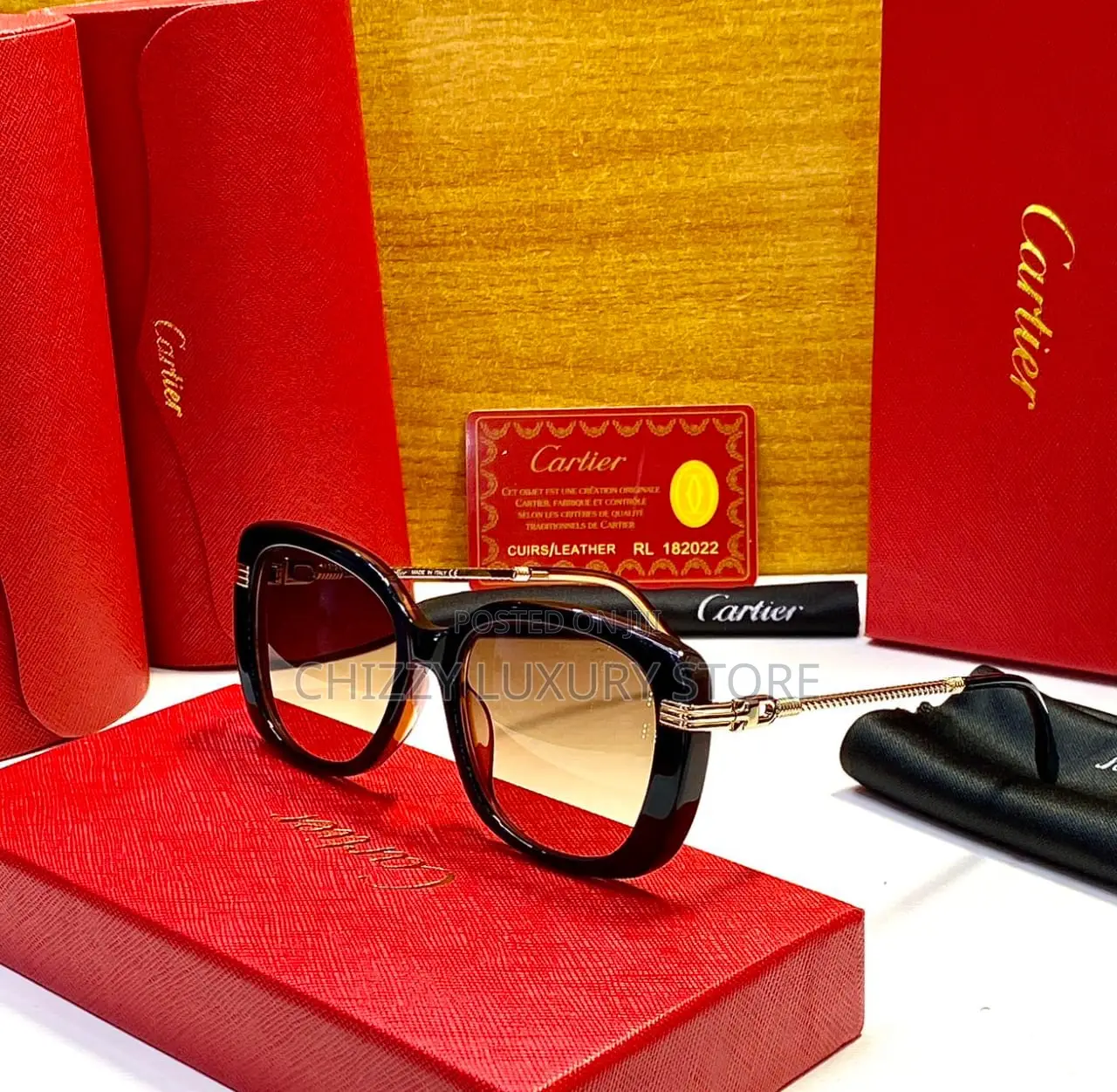 Cartier Quality Luxury Ladies Sunglasses