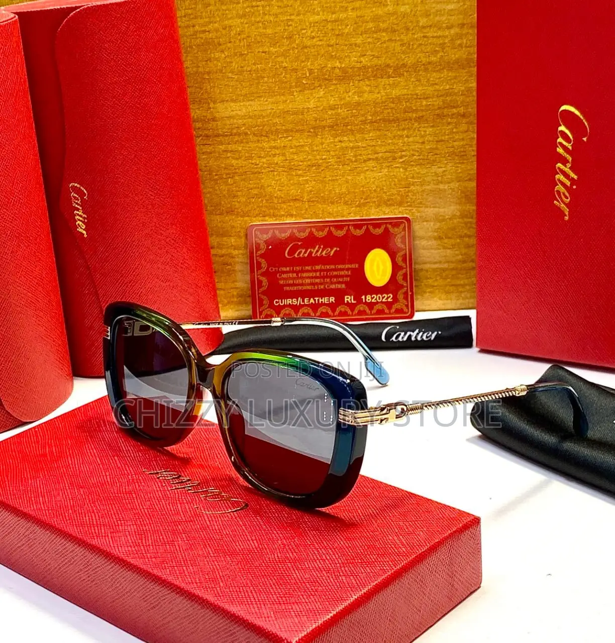 Cartier Quality Luxury Ladies Sunglasses