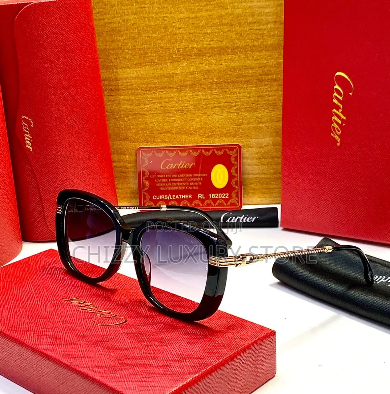 Cartier Quality Luxury Ladies Sunglasses