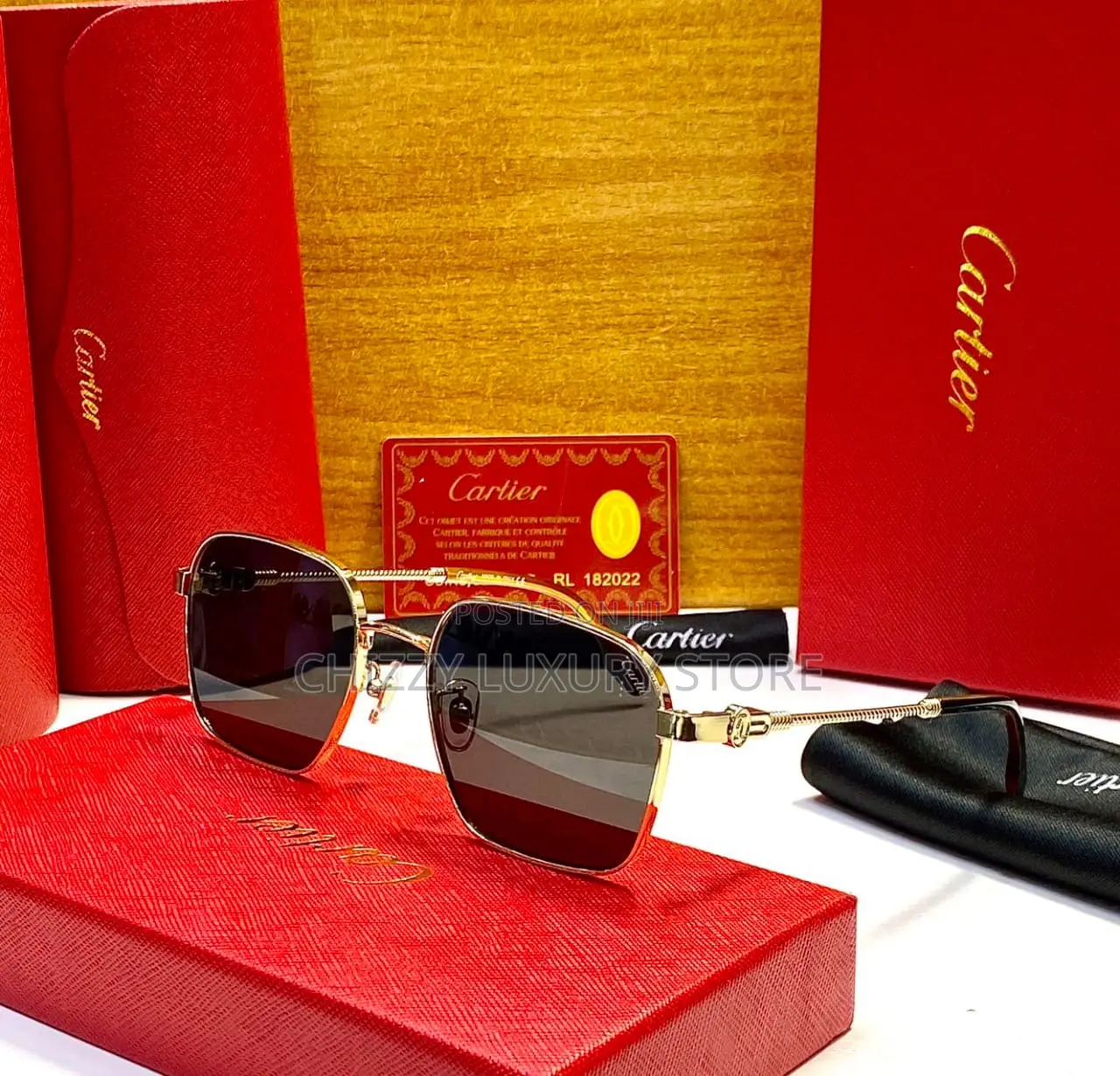 Cartier Quality Luxury Men Sunglasses