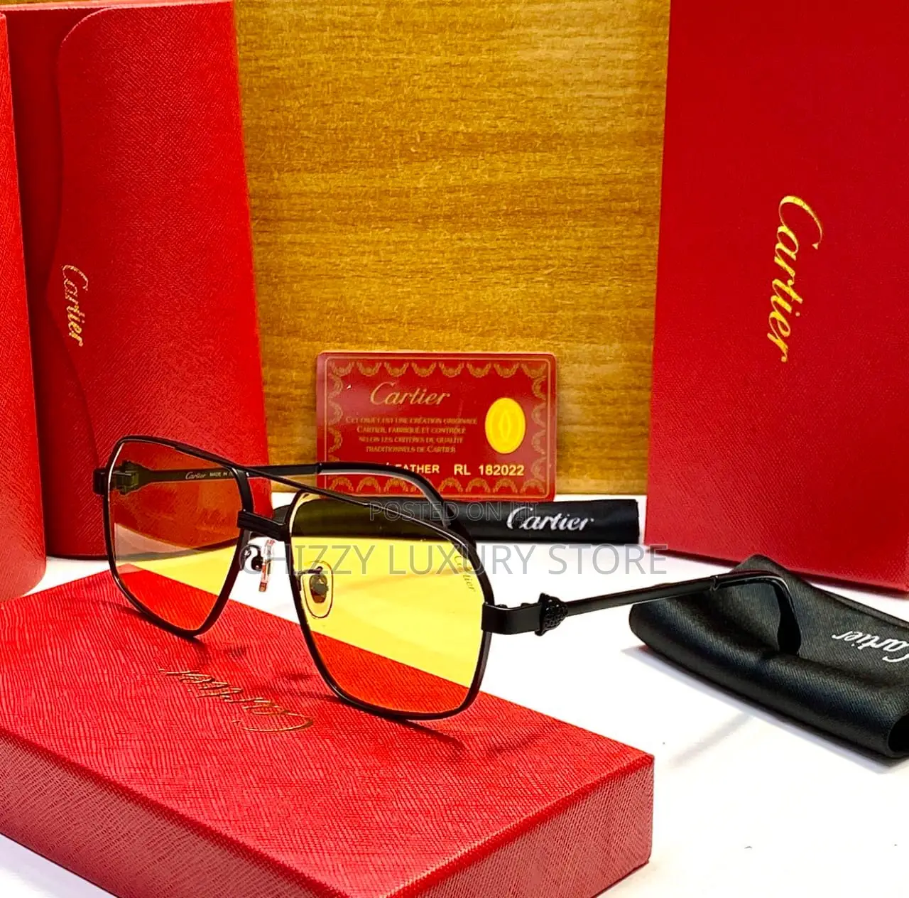 Cartier Quality Luxury Men Sunglasses