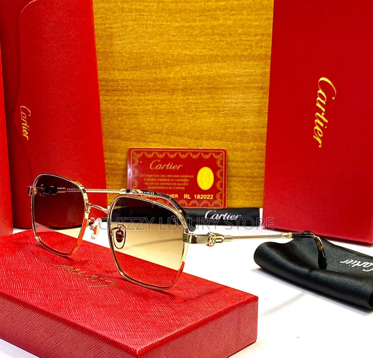 Cartier Quality Luxury Men Sunglasses