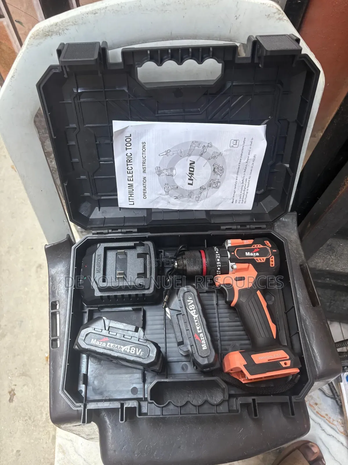 Original Maza Cordless Impact Drill Machine 48v