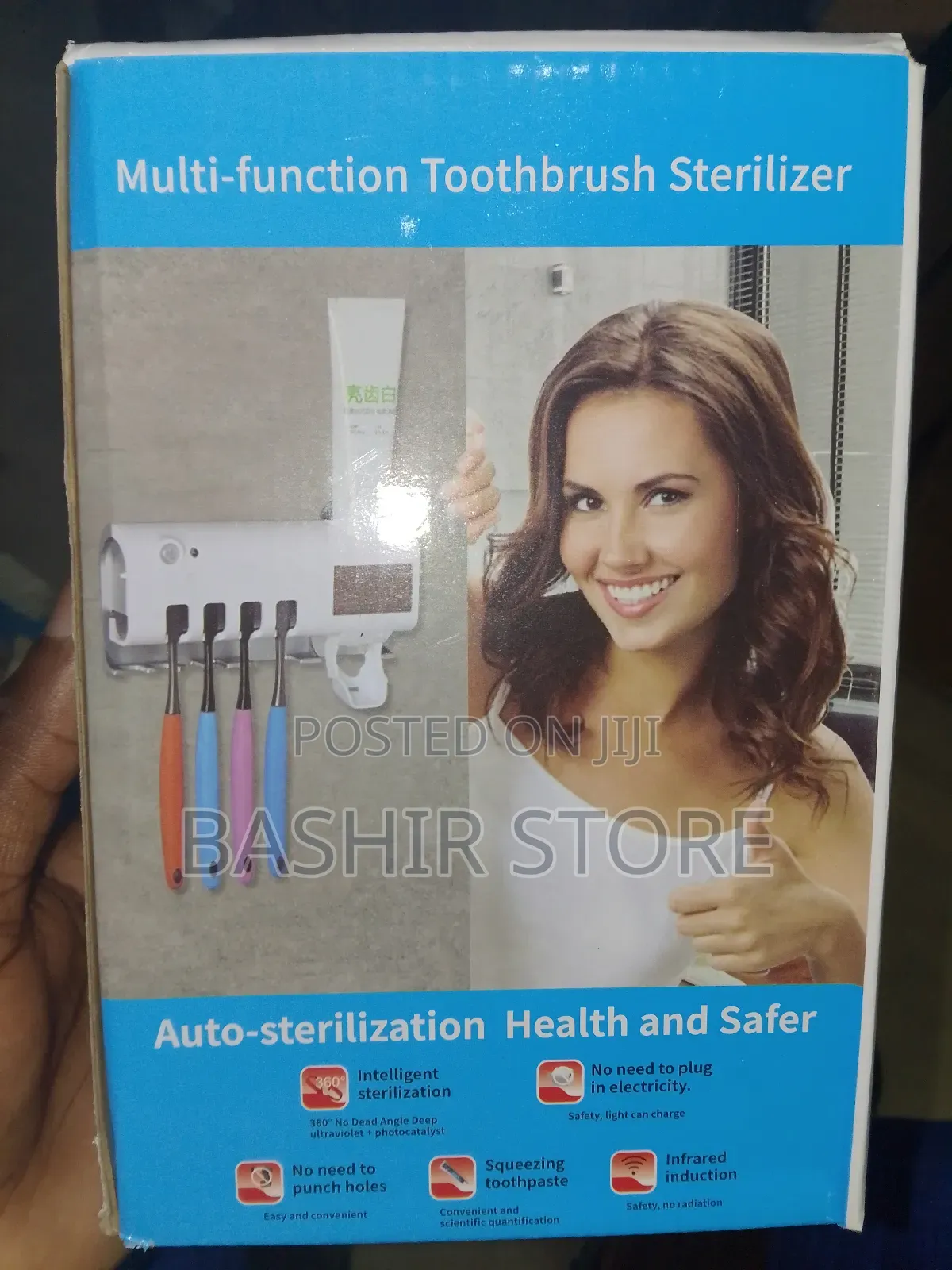 Toothbrush Sterilizer Holder - Ultimate With Wall Mounted Cordless