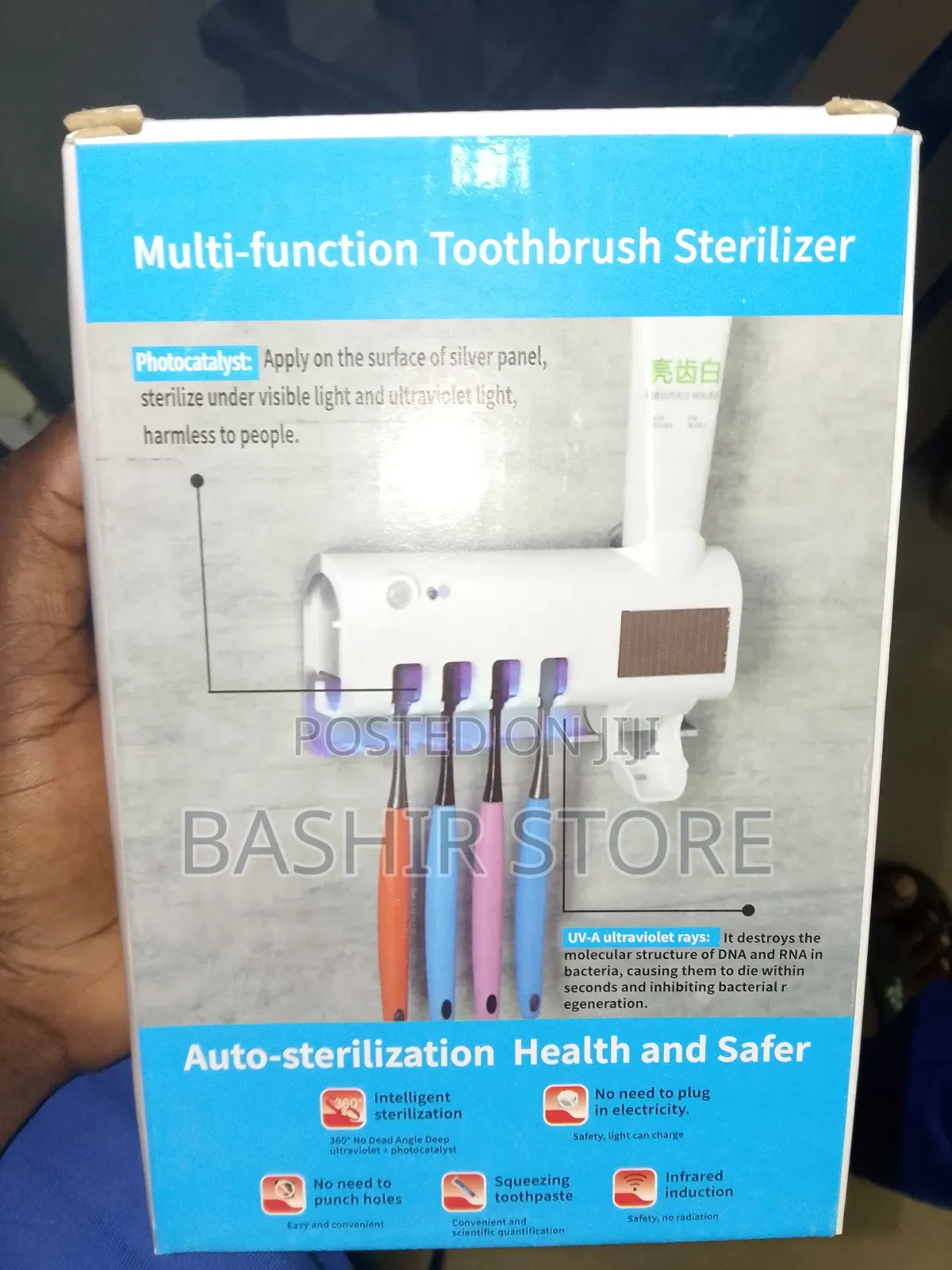 Toothbrush Sterilizer Holder - Ultimate With Wall Mounted Cordless
