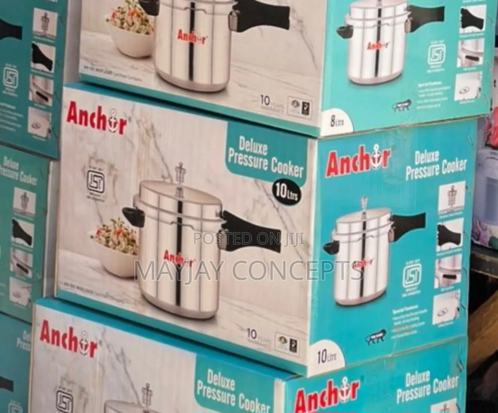 10litres Anchor Large Capacity Pressure Pot/Cooker