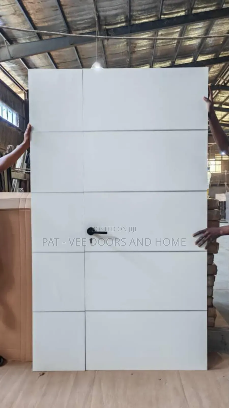 White HDF 4ft by 7ft Wooden Door