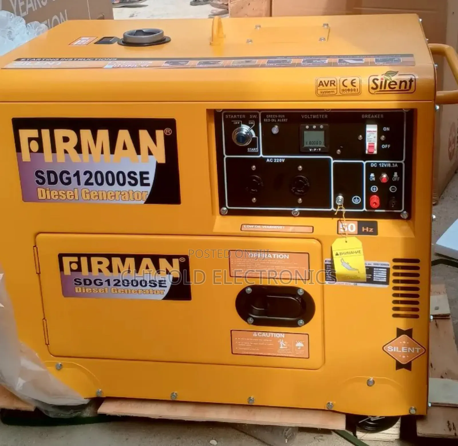 Original Fireman Diesel Generator 12. Kva  Copper Coin