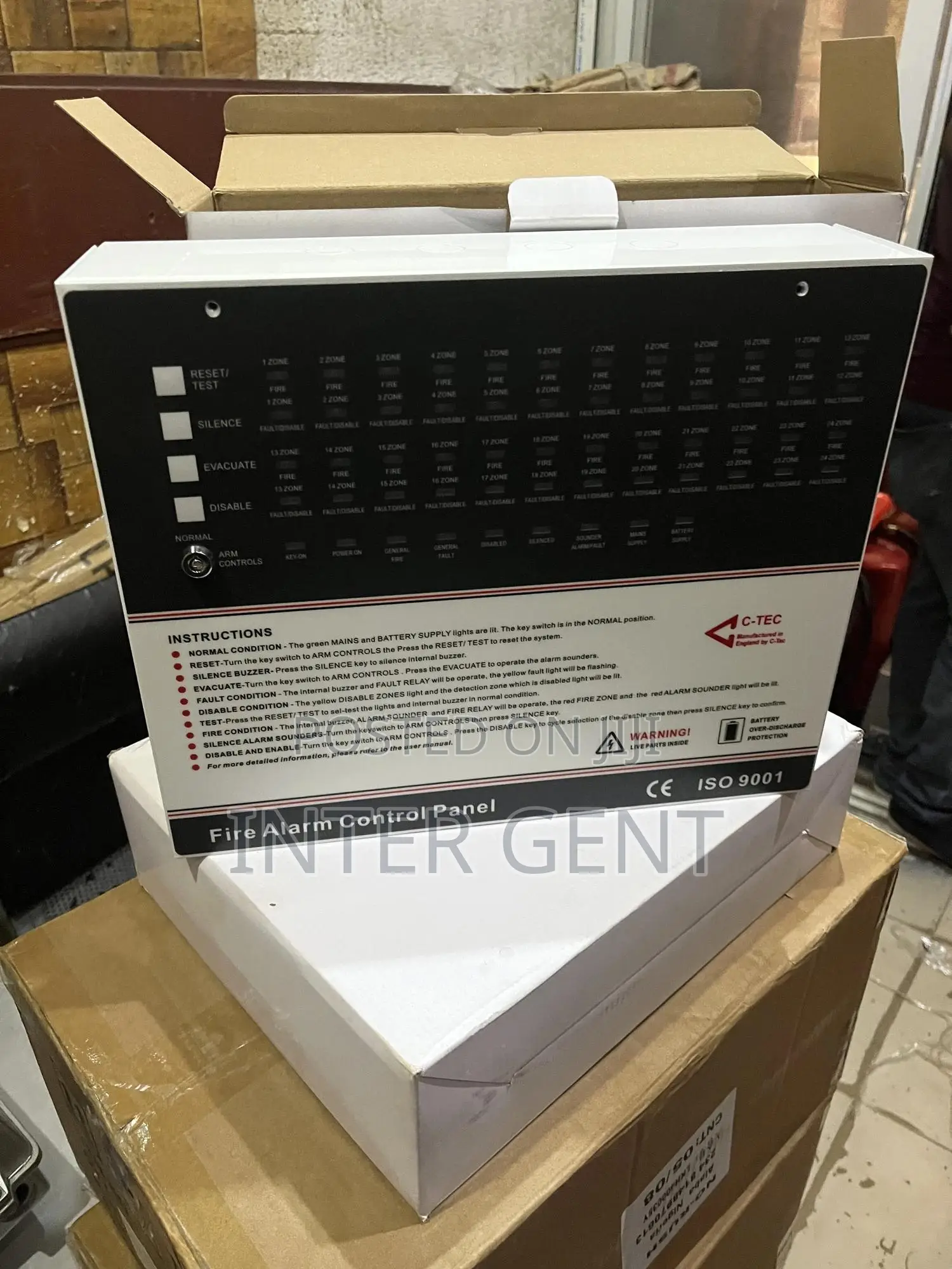 16 Zone Conventional Fire Alarm Control Panel C-tec Conventional
