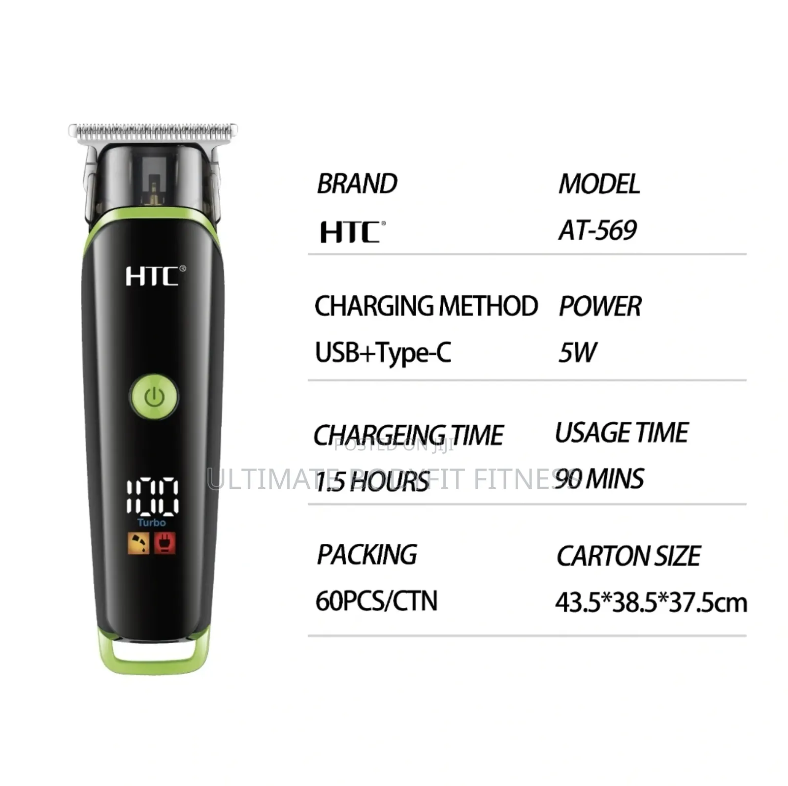 Brand New HTC at-569 Professional Electric Hair Clipper