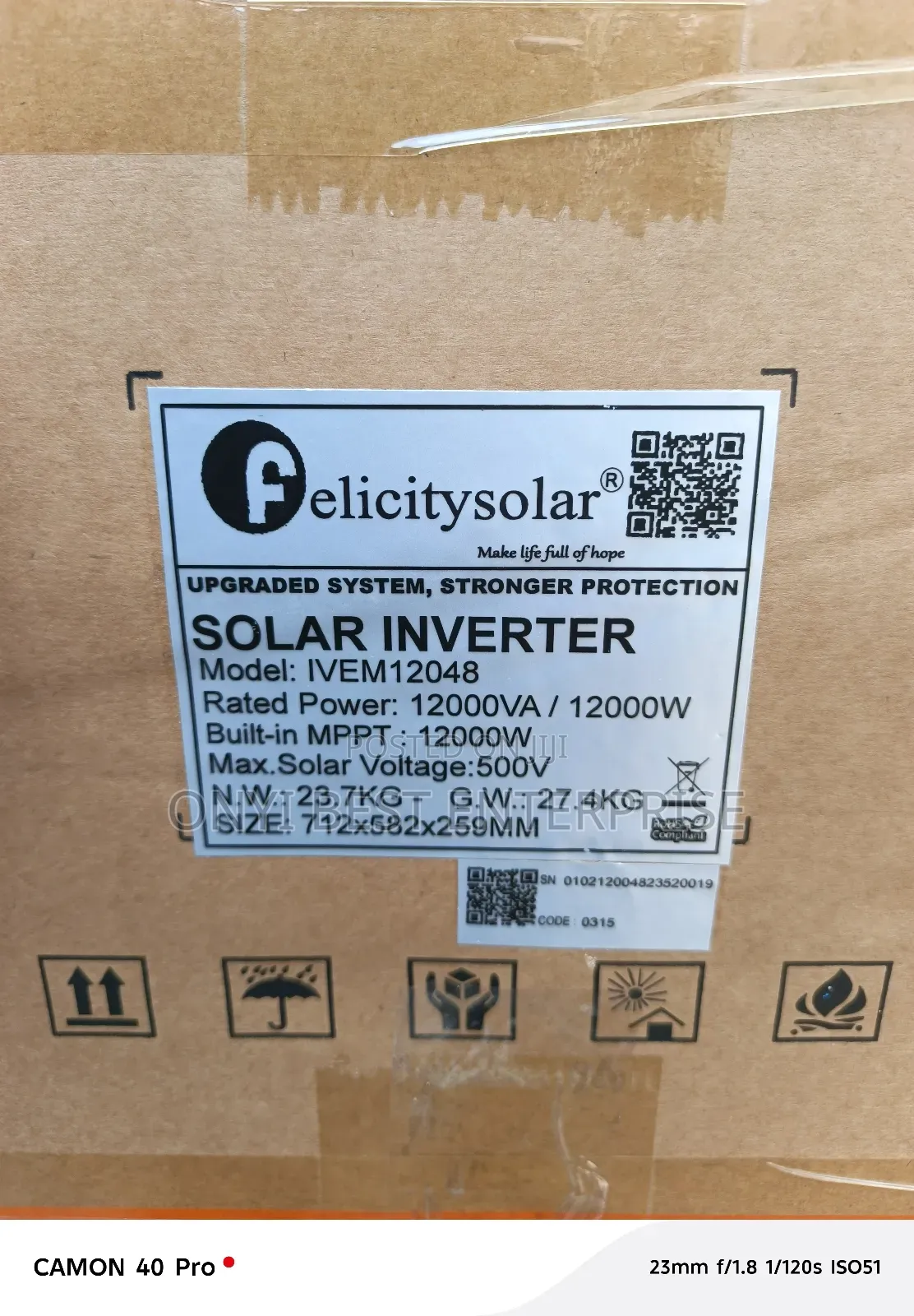 Felicity Inverter Hybrid Ivem 12kva Available Upgrade