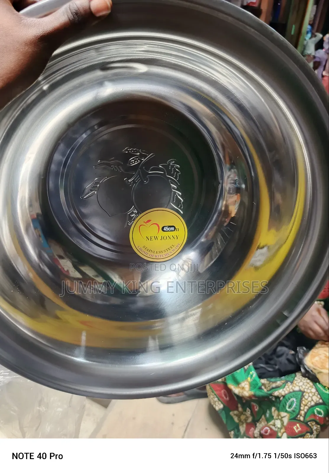 Stainless Steel Mixing Bowl 
45cm