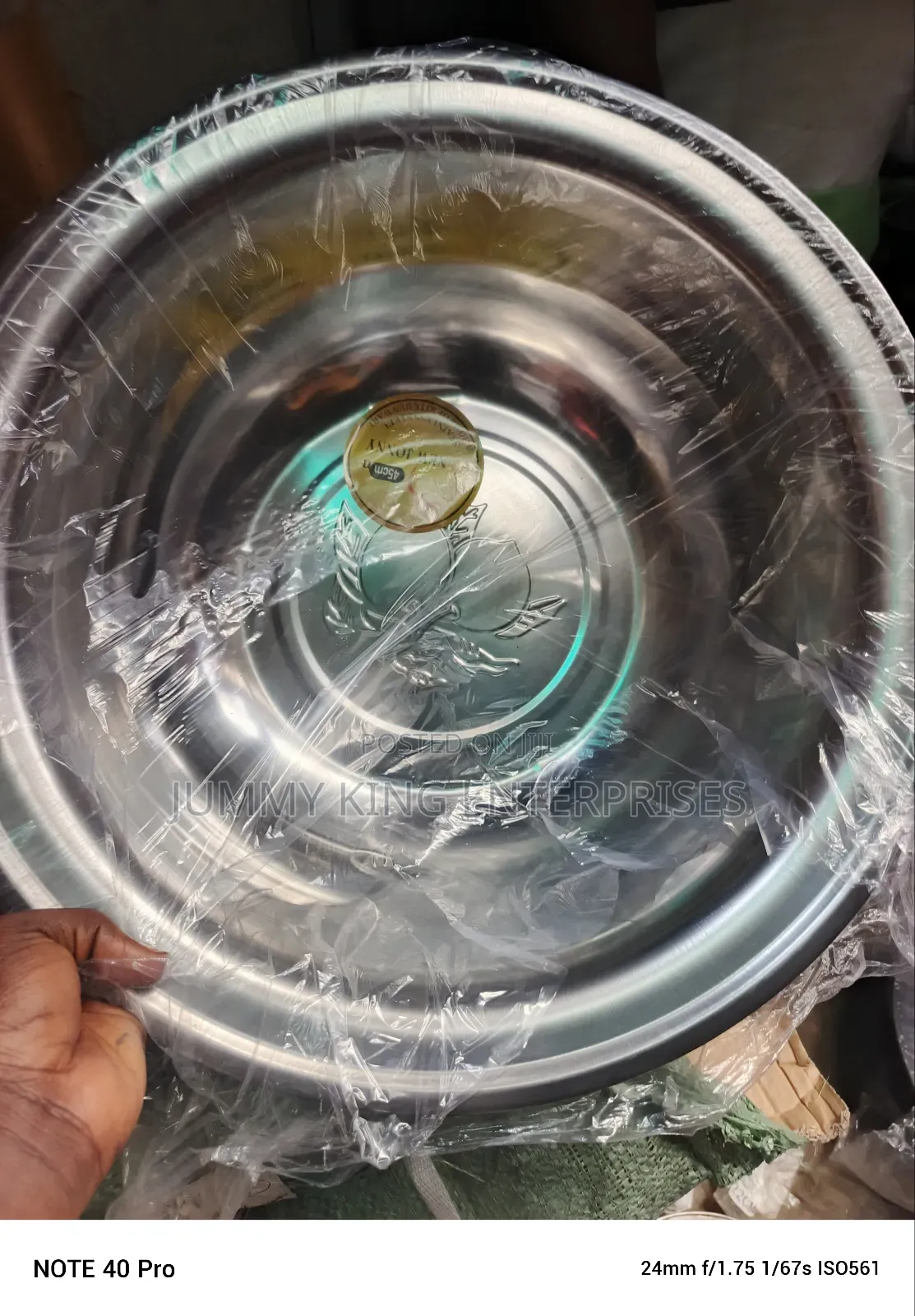 Stainless Steel Mixing Bowl 
45cm