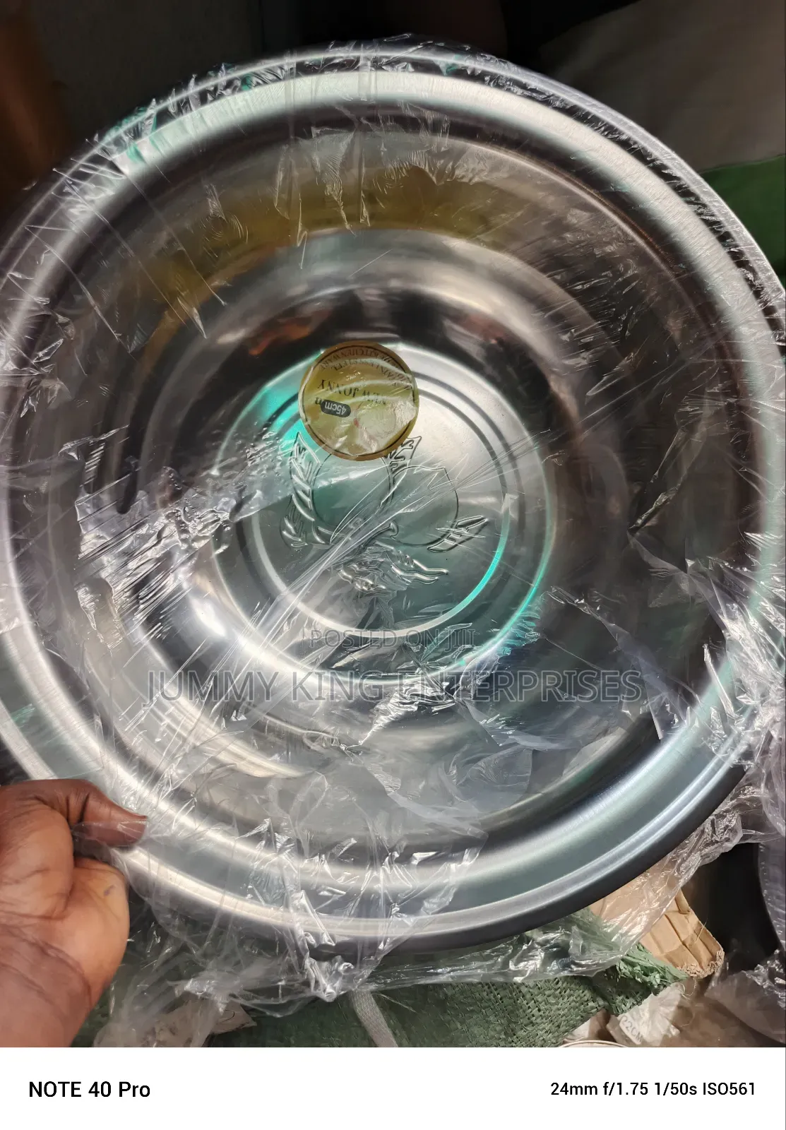 Stainless Steel Mixing Bowl 
45cm