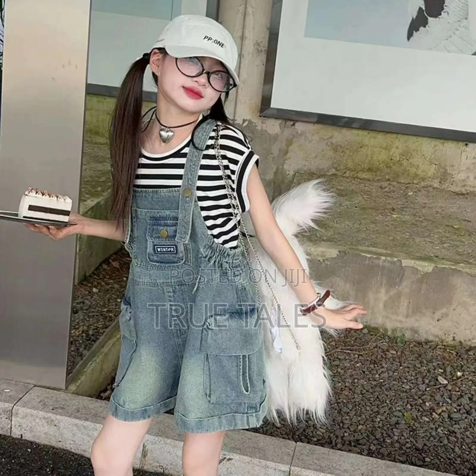 Girls Stone Washed Jeans Short Dungarees Only Ages 4 To 14 Years
