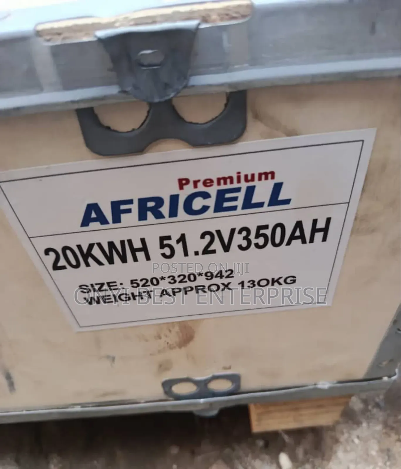 Africell Lithium Ion Battery 20kwh 400ah Available Now