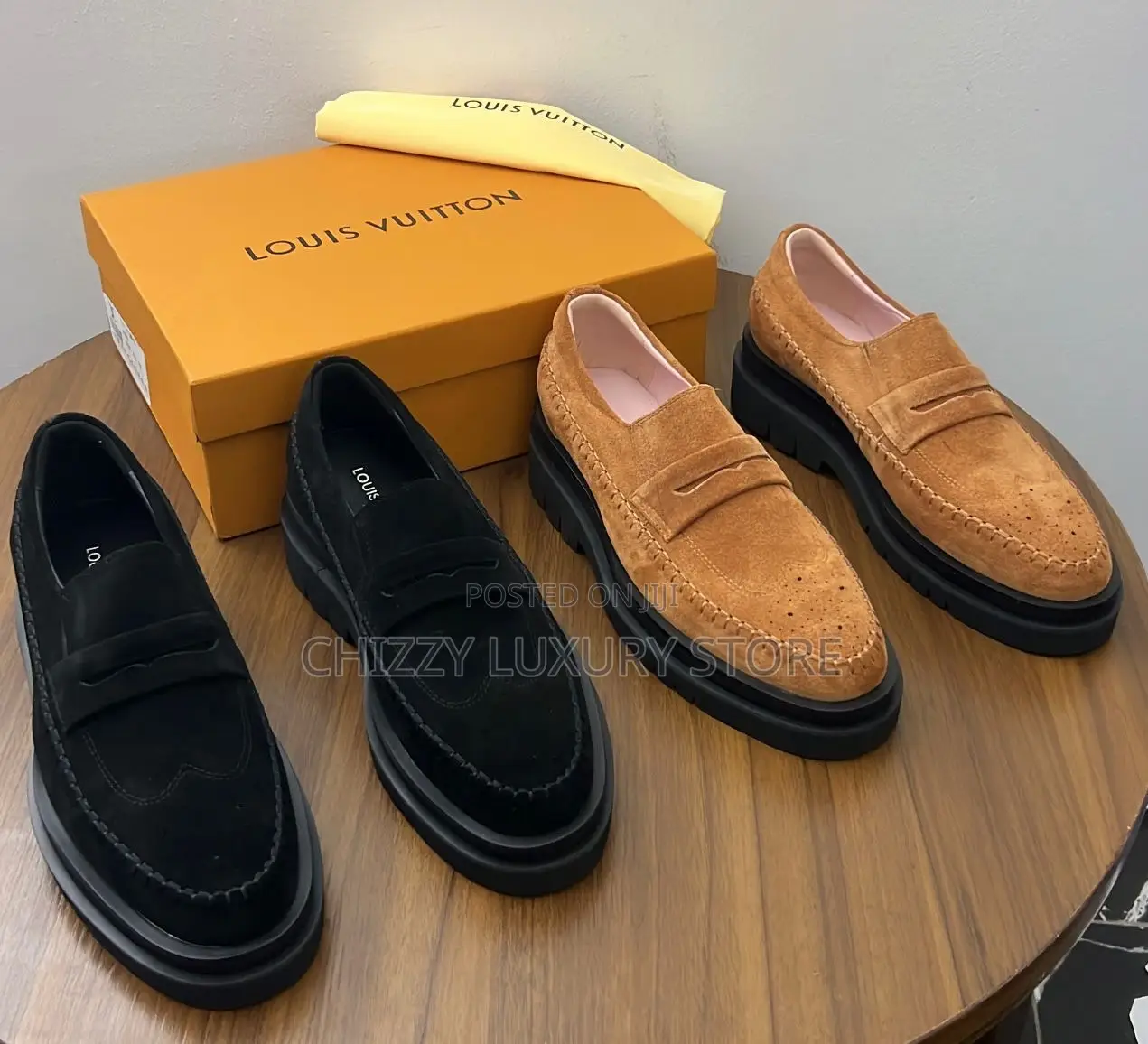 Louis Vuitton Quality Luxury Men Suede Cooperate Shoe