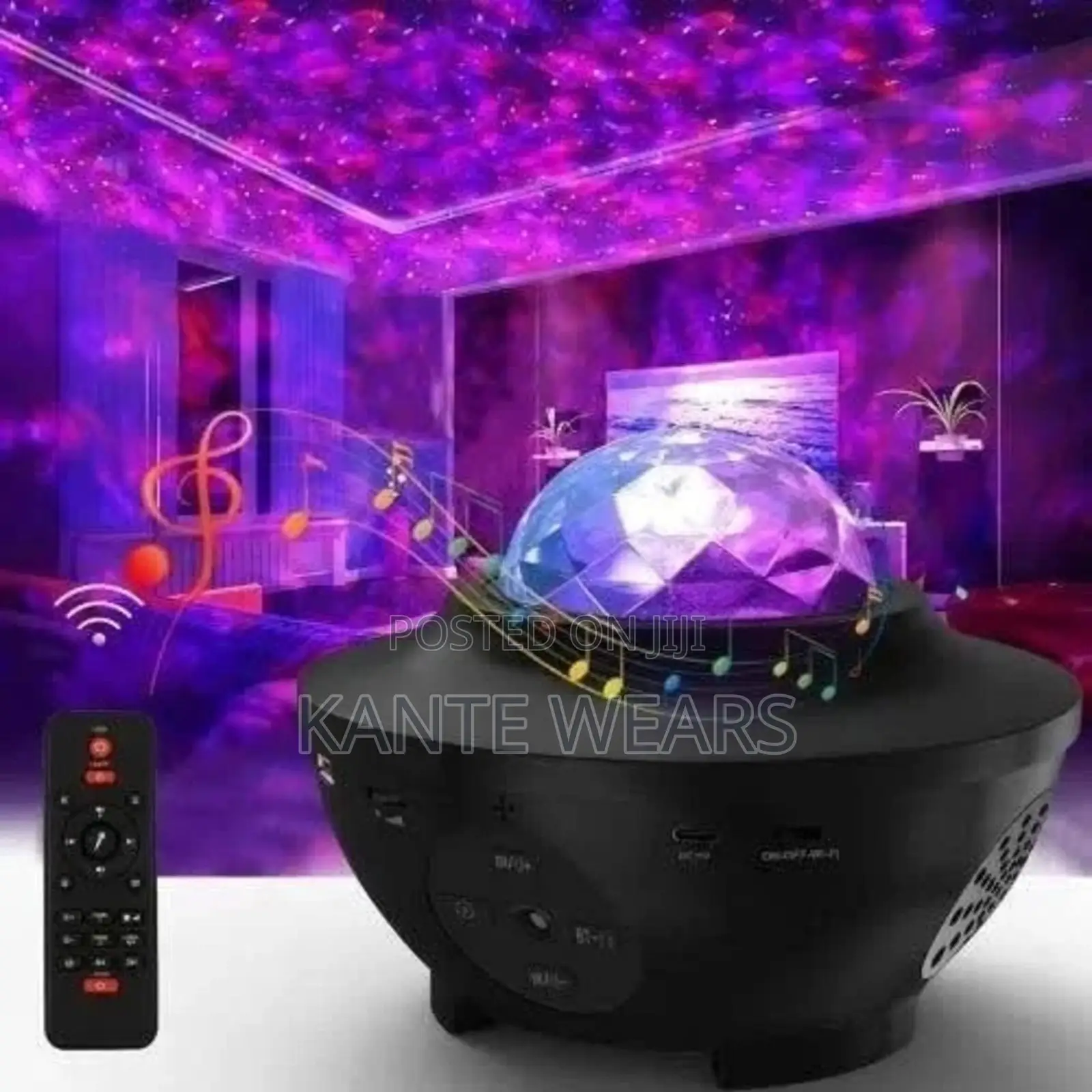 Christmas Light Projector Led Night Lamp With Remote Control -2000mah
