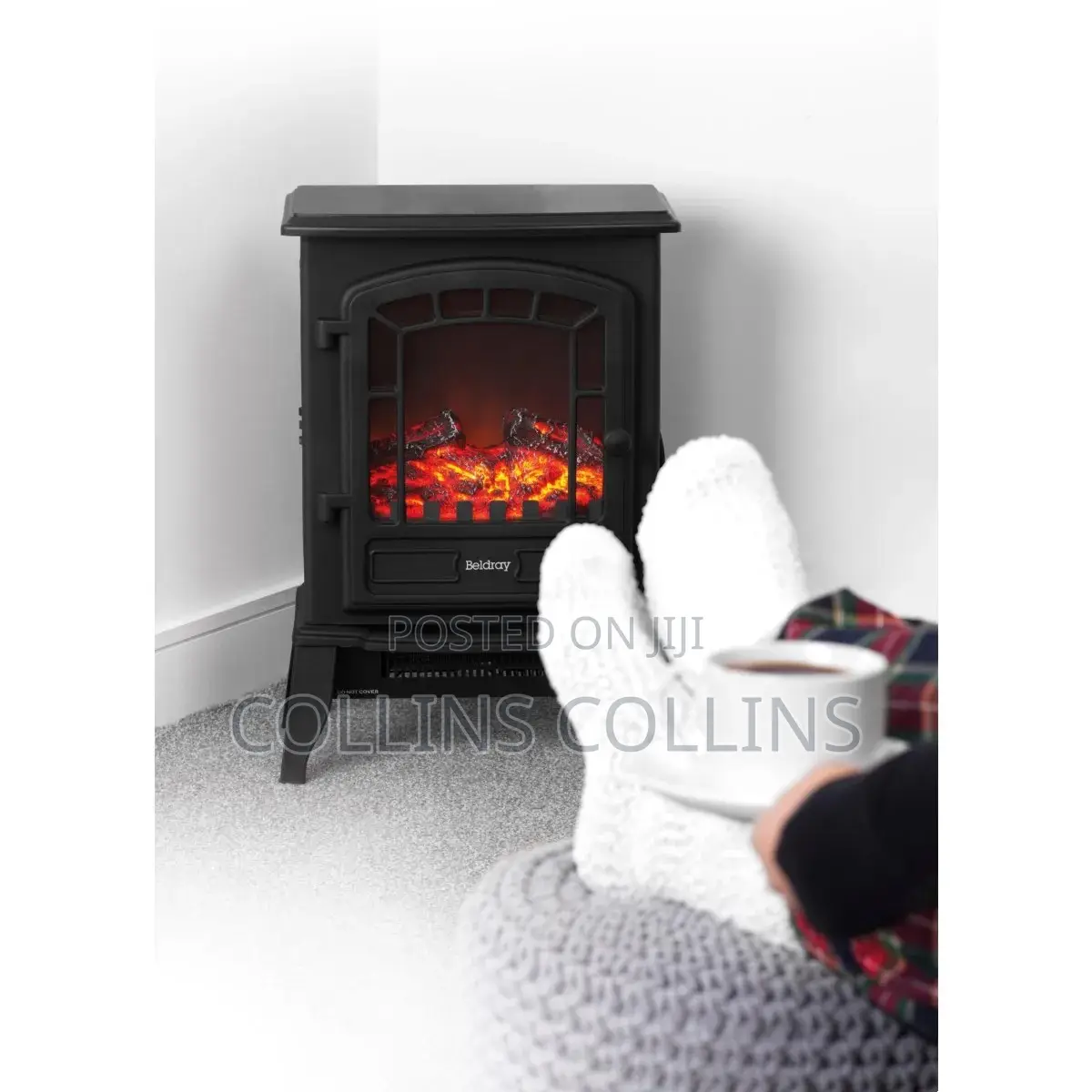 Beldray Terresina Electric Stove Black 2kw