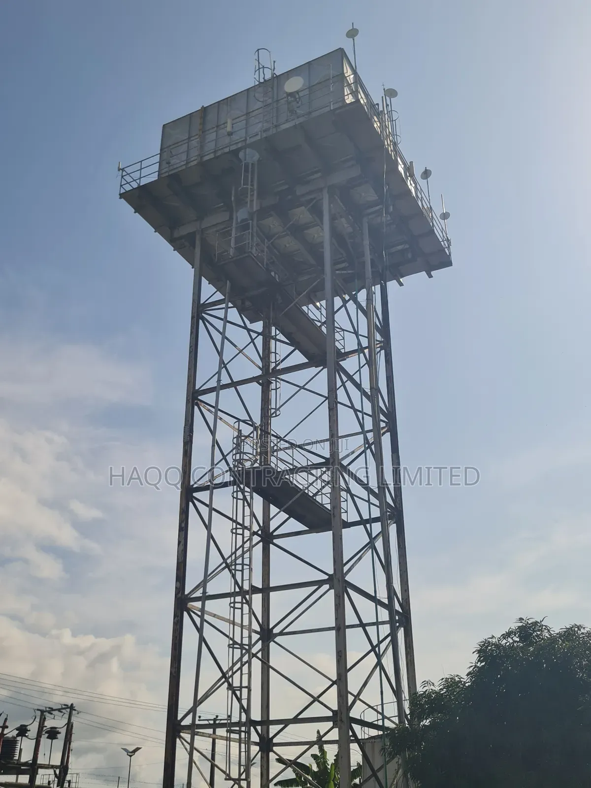 Elevated Stanchion and Water Tank Fabrication