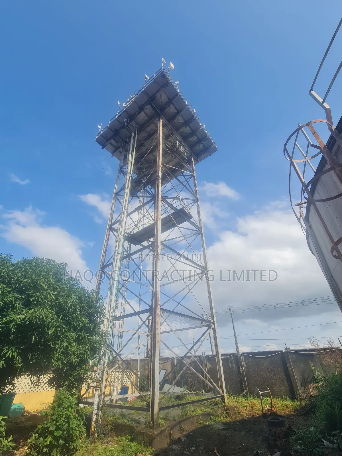 Elevated Stanchion and Water Tank Fabrication