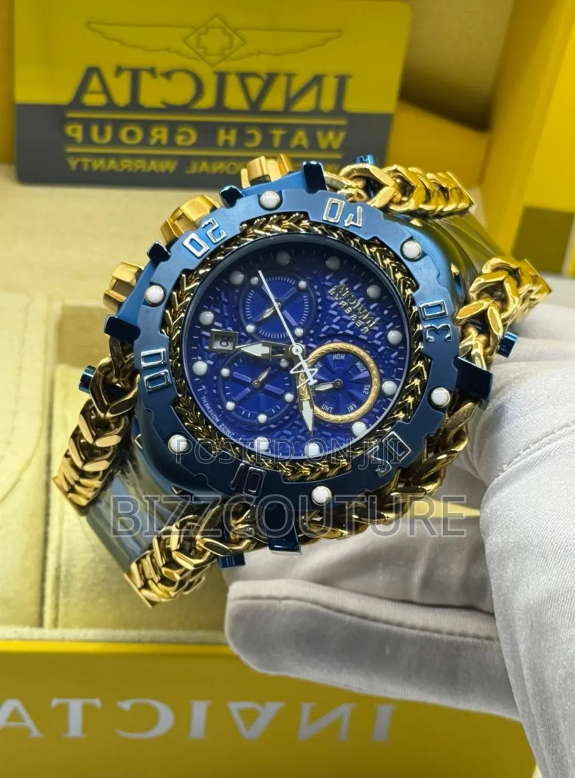 Original Invicta Two-Tone Stainless Steel Calendar Quartz Watch