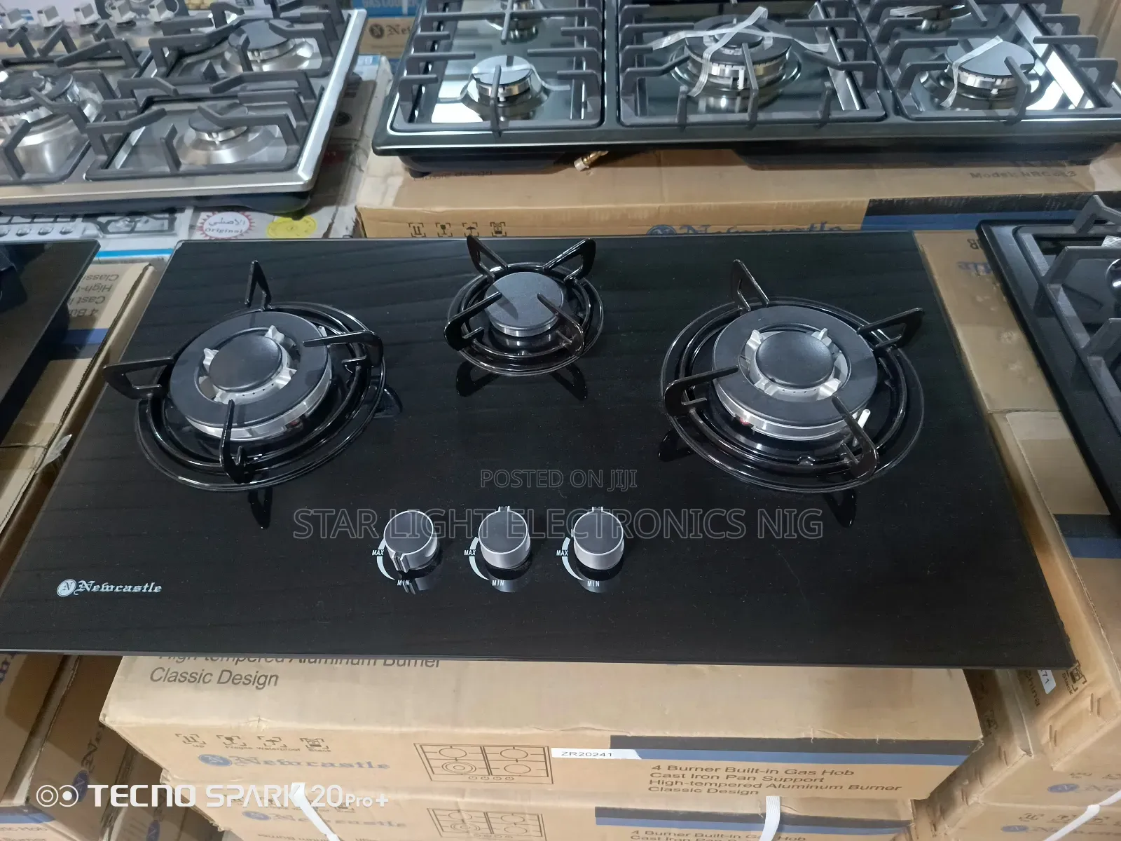3 Gas Burners Built-in Newcastle