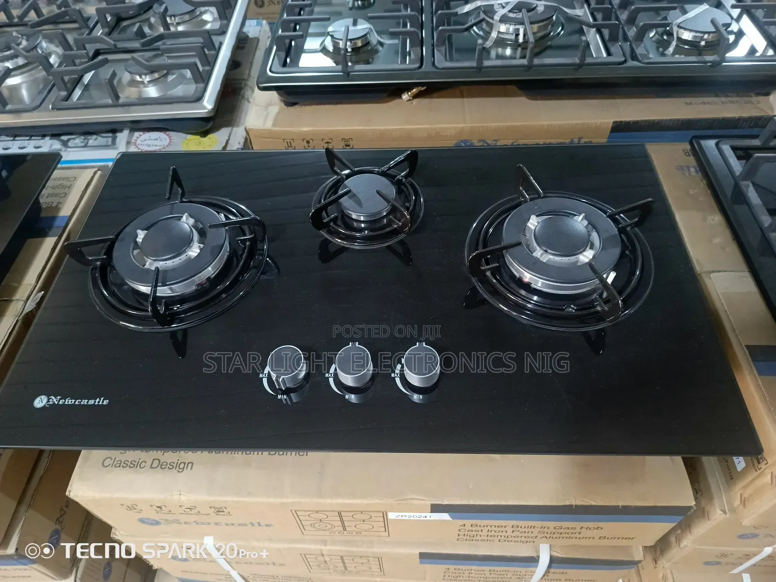 3 Gas Burners Built-in Newcastle