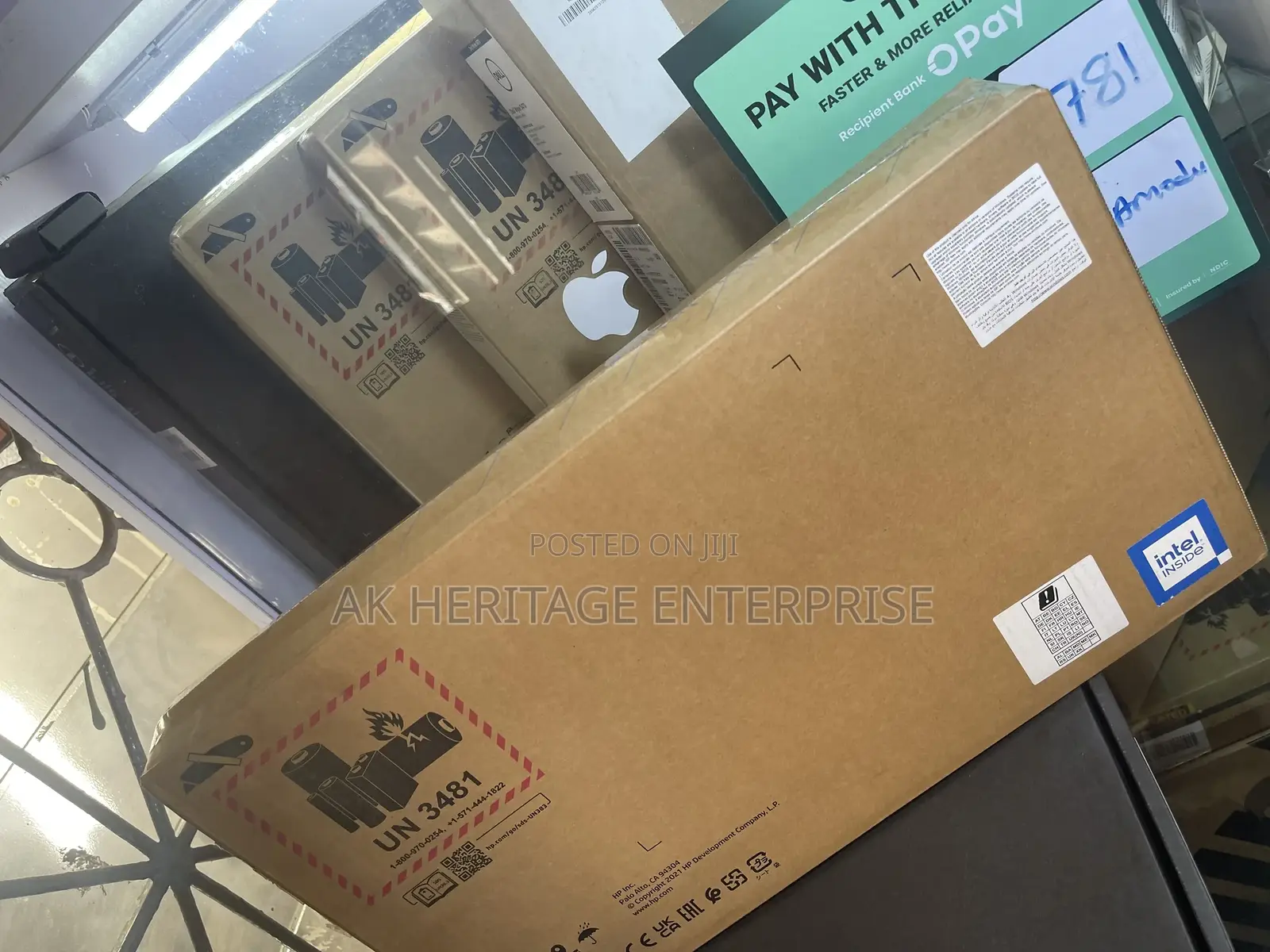 New Laptop HP 15-Dw1197nia 4GB Intel Core I3 HDD 1T