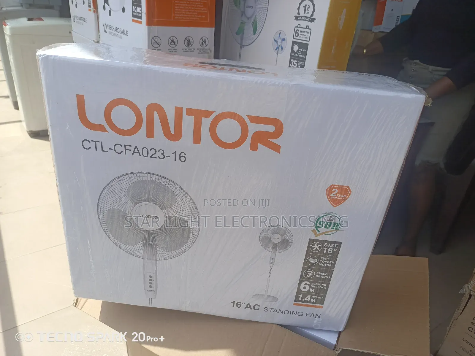 Standing Lontor Fan 16 Inches